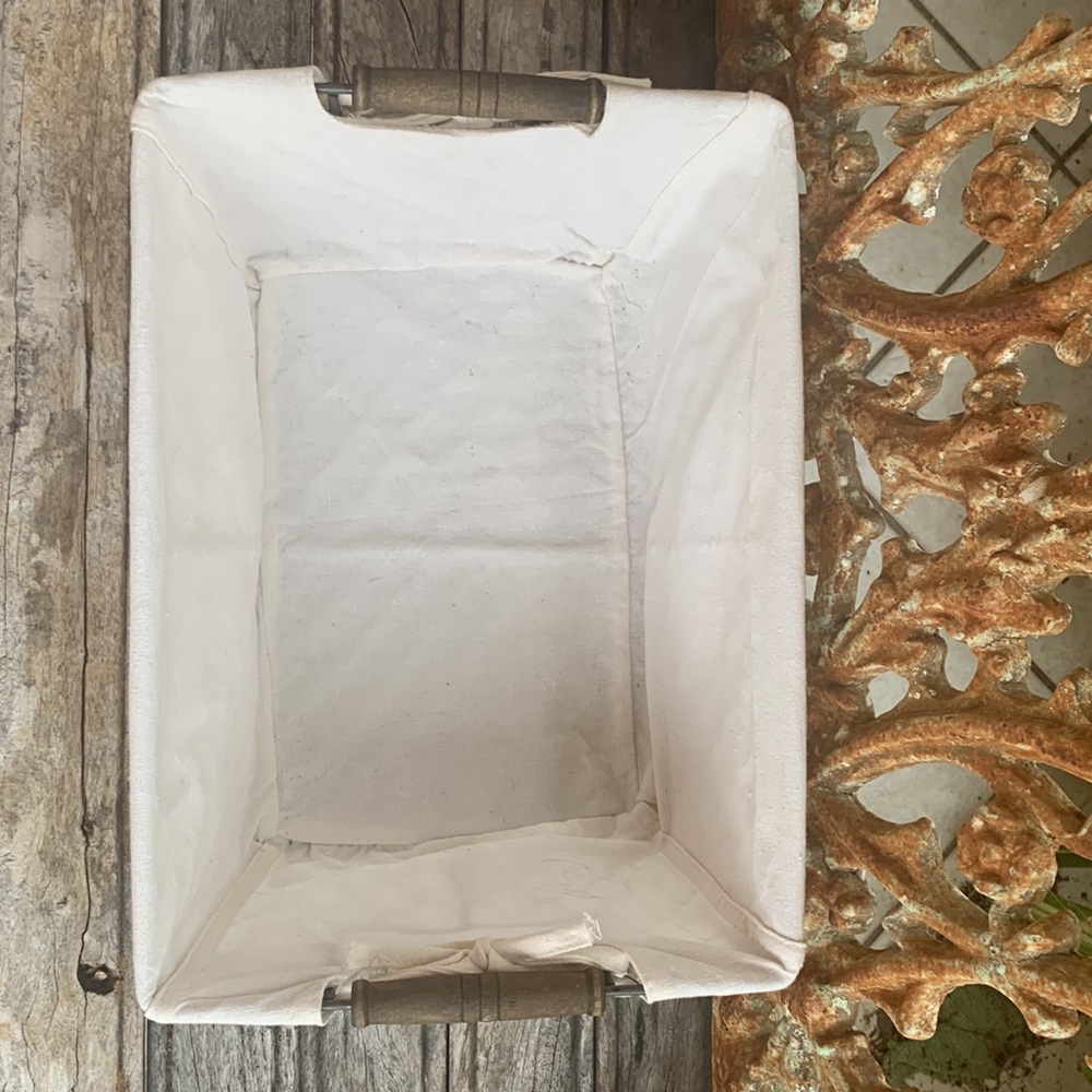 Farmhouse Chickenwire Lined Basket - Picture 2 of 10